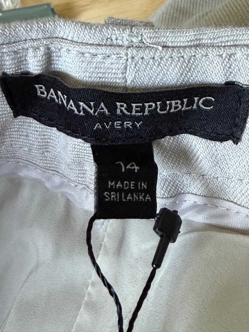 NEW Banana Republic Women's Avery Straight Linen-Cotton Pants Size 14R - 39655